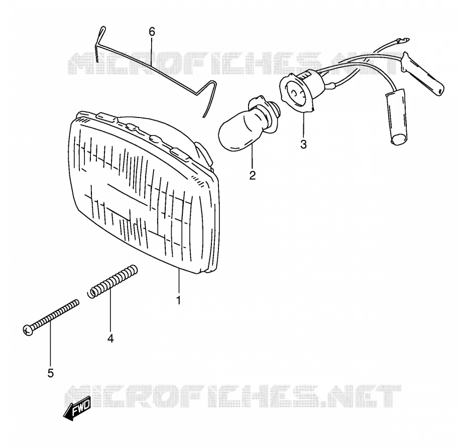 KOPLAMP Suzuki MOTO 80 DS 1996  DS80T(E24)