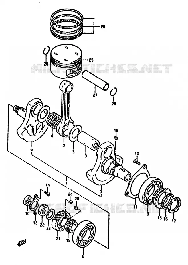 KRUKAS Suzuki MOTO 650 DR 1993  DR650RUP(N/P/R)