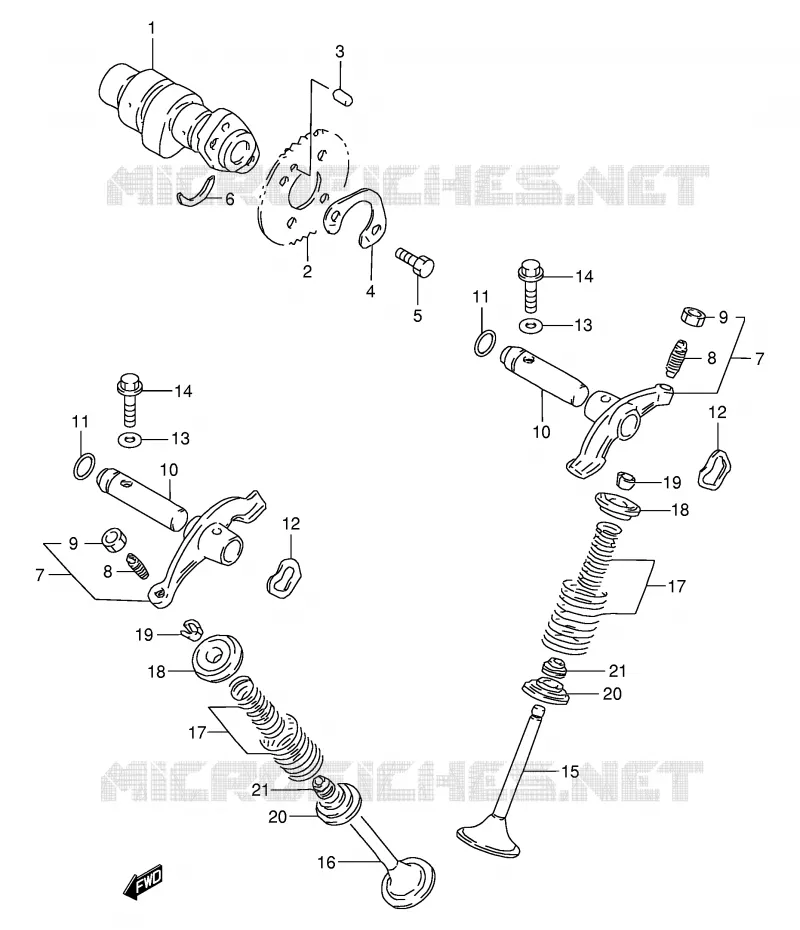 NOKKENAS - VALVES Suzuki MOTO 200 DR 2001  DR200SEK1(E24)