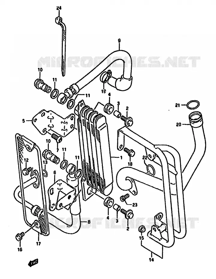 OLIE KOELER Suzuki MOTO 650 DR 1993  DR650RP(N/P/R)