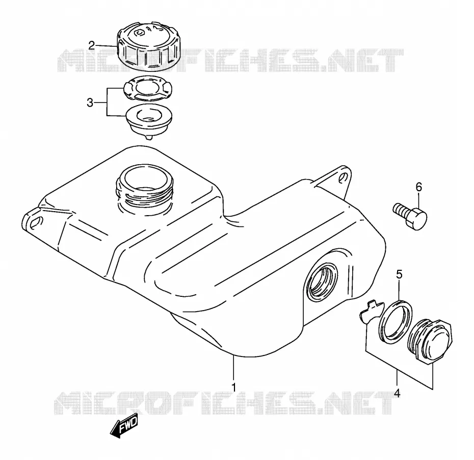 OLIE TANK Suzuki MOTO 80 DS 1997  DS80V(E24)