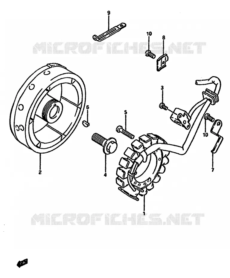 ONTSTEKING (MODELE F) Suzuki MOTO 600 DR 1989  DR600SK(E2)
