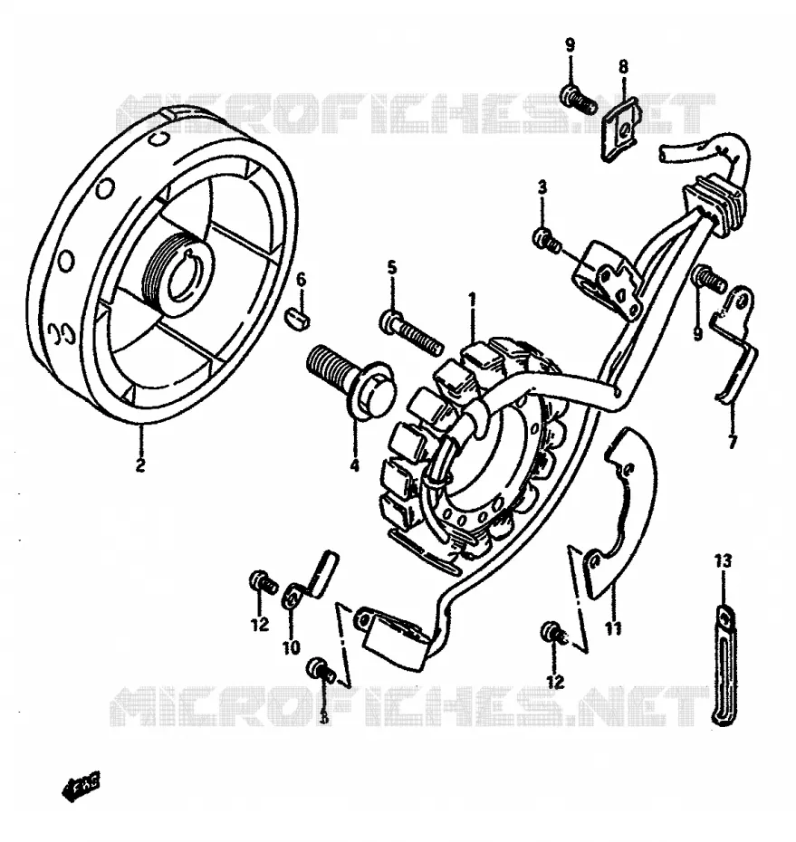 ONTSTEKING (MODELE G/H/J/K) Suzuki MOTO 600 DR 1989  DR600SK(E2)