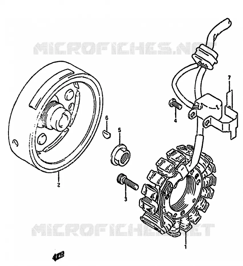 ONTSTEKING (MODELE L/M/N) Suzuki MOTO 350 DR 1994  DR350SR(L/M/N/P/R)