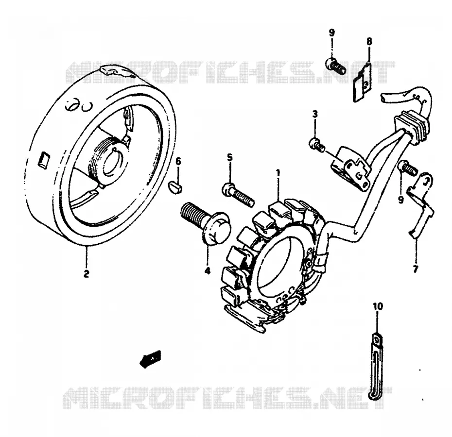 ONTSTEKING Suzuki MOTO 650 DR 1991  DR650RSM(L/M)