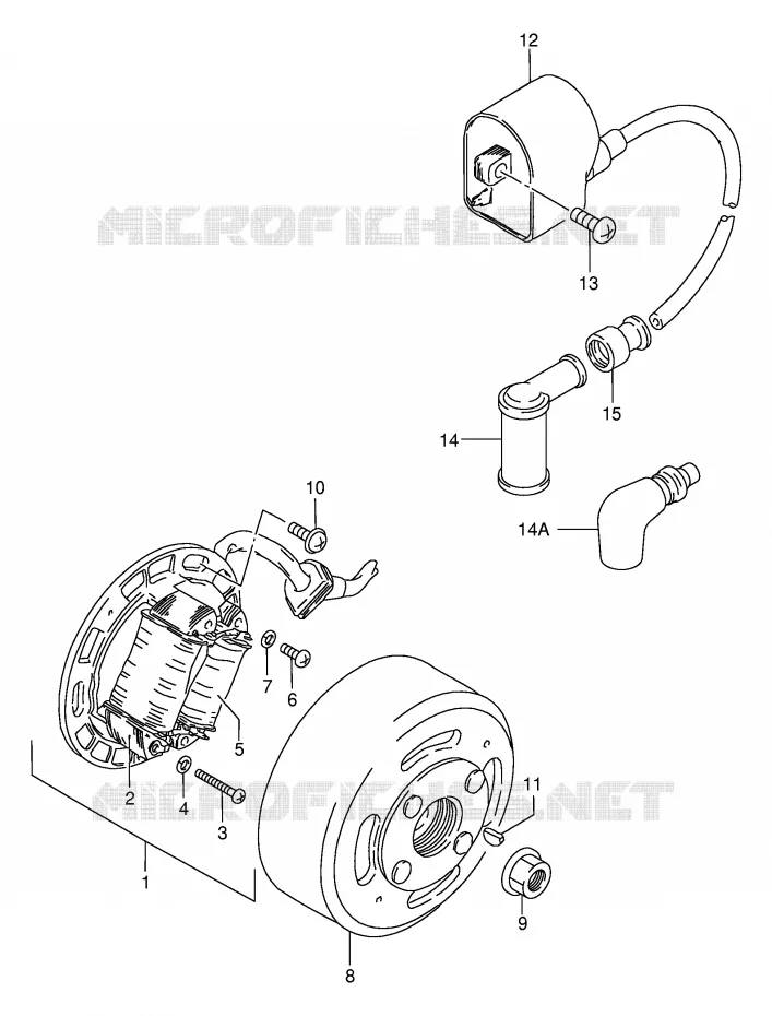ONTSTEKING Suzuki MOTO 80 DS 1998  DS80W(E24)