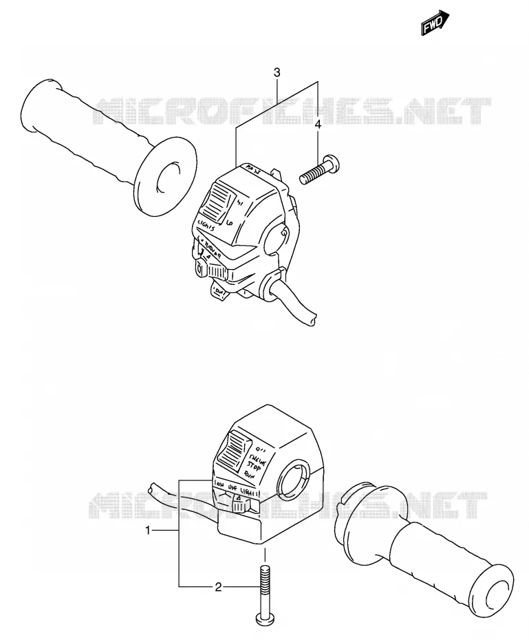 SCHAKELAARS (MODELE M/N/P/R/S) Suzuki MOTO 650 DR 1995  DR650RSEUS(E4)