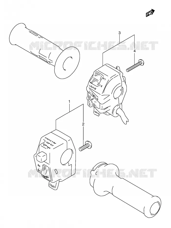 SCHAKELAARS (MODELE M/N/P/R/S) Suzuki MOTO 800 DR 1991  DR800SUM(E4)