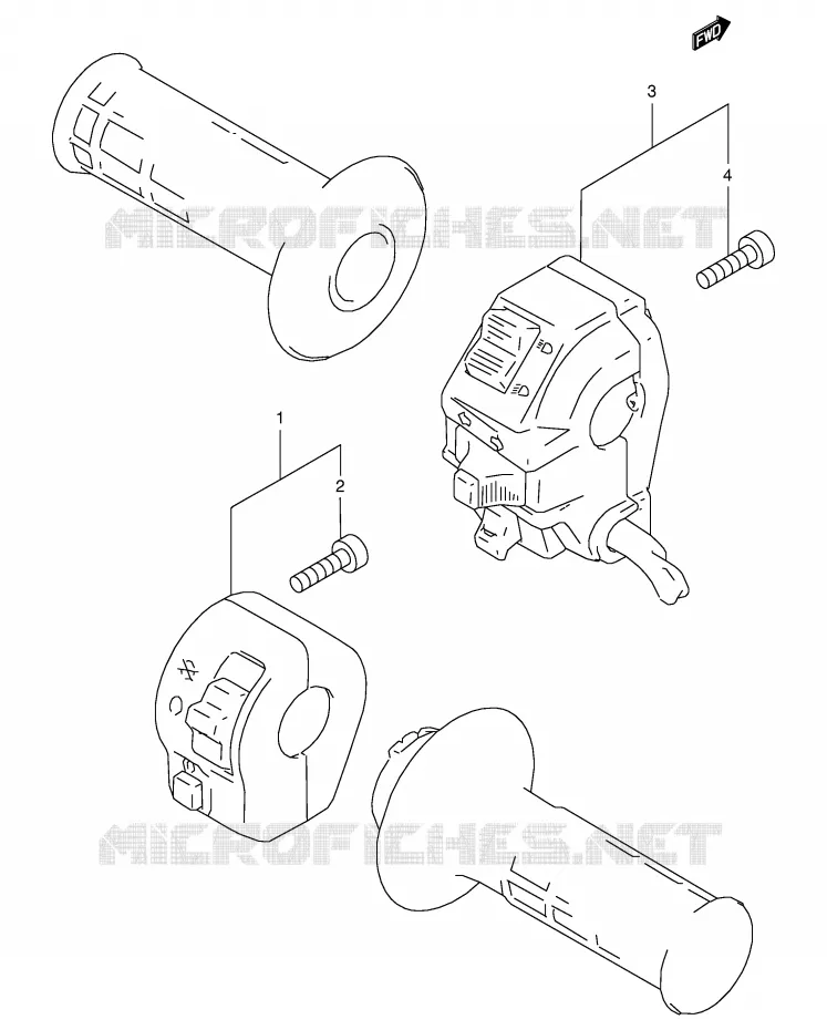 SCHAKELAARS (MODELE T/V/W/X) Suzuki MOTO 350 DR 1995  DR350SES(E2)