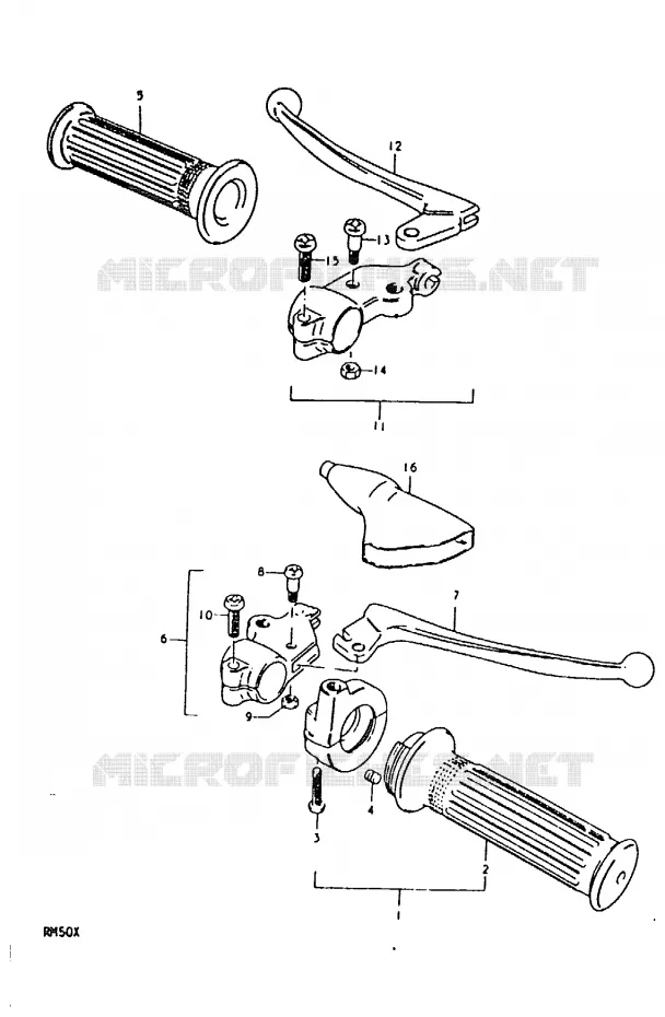 SCHAKELAARS (RM50C) Suzuki MOTO 50 RM 1978  RM50C(C/N/T/X)