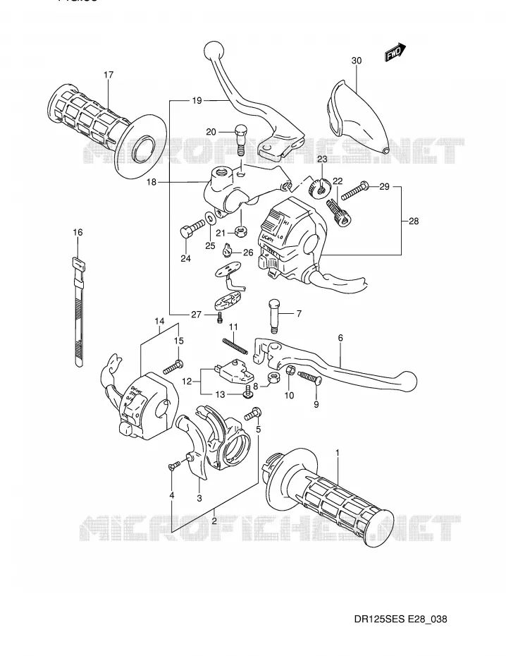 SCHAKELAARS Suzuki MOTO 125 DR 1995  DR125SES(E28)