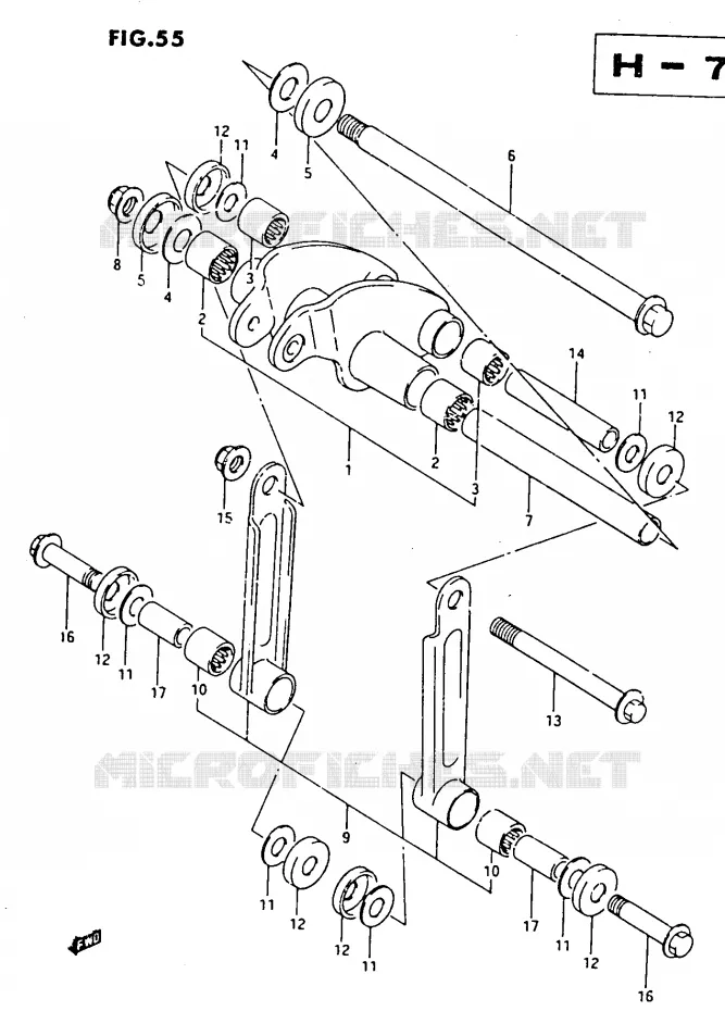 SCHOKBREKER AANEENSCHAKELING Suzuki MOTO 500 DR 1986  DR500RG(G/H/J)