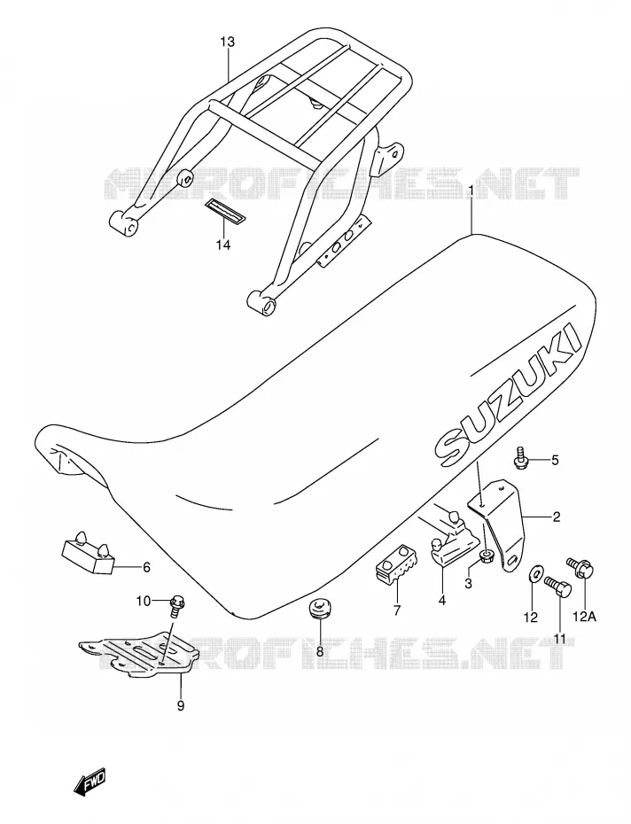 SEAT Suzuki MOTO 250 DR 1993  DR250SP(E24)