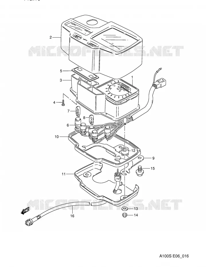 SNELHEIDSMETER (P23,P32) Suzuki MOTO 100 A100 1994  A100R(E6)
