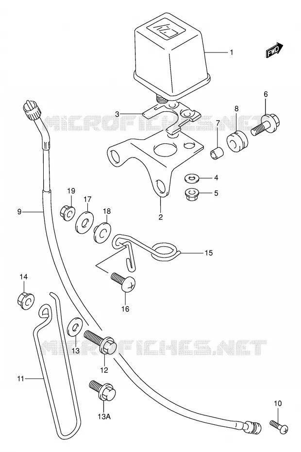 SNELHEIDSMETER Suzuki MOTO 350 DR 1993  DR350P(E1)