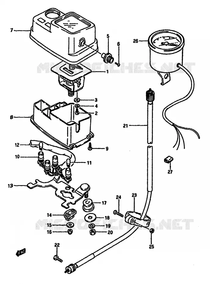 SNELHEIDSMETER Suzuki MOTO 600 DR 1986  DR600SG(E2)
