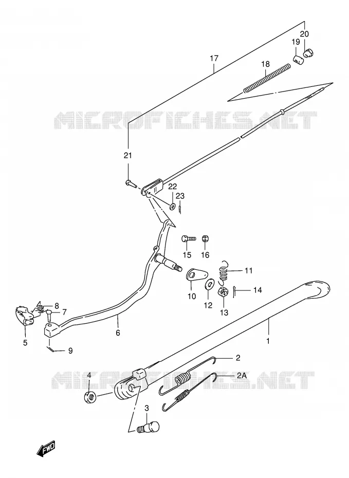 STAND (MODELE R/S/T) Suzuki MOTO 125 DR 1997  DR125SEV(E4)