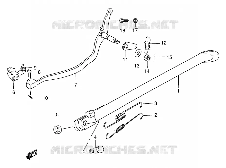 STAND Suzuki MOTO 200 DR 1998  DR200SEW(E24)