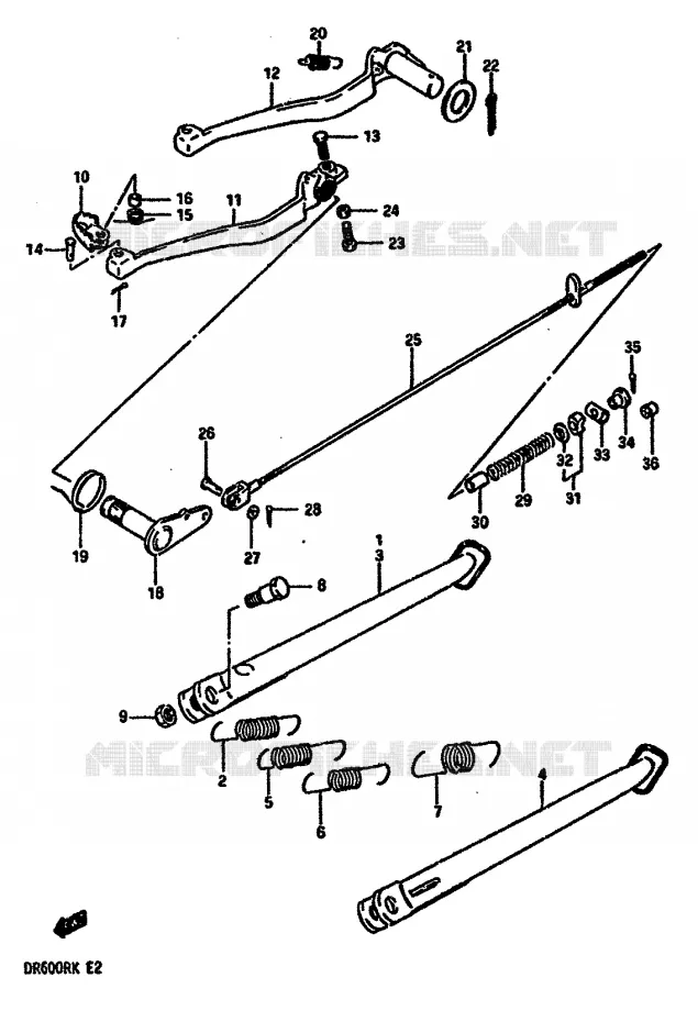 STAND Suzuki MOTO 600 DR 1986  DR600RG(E2)