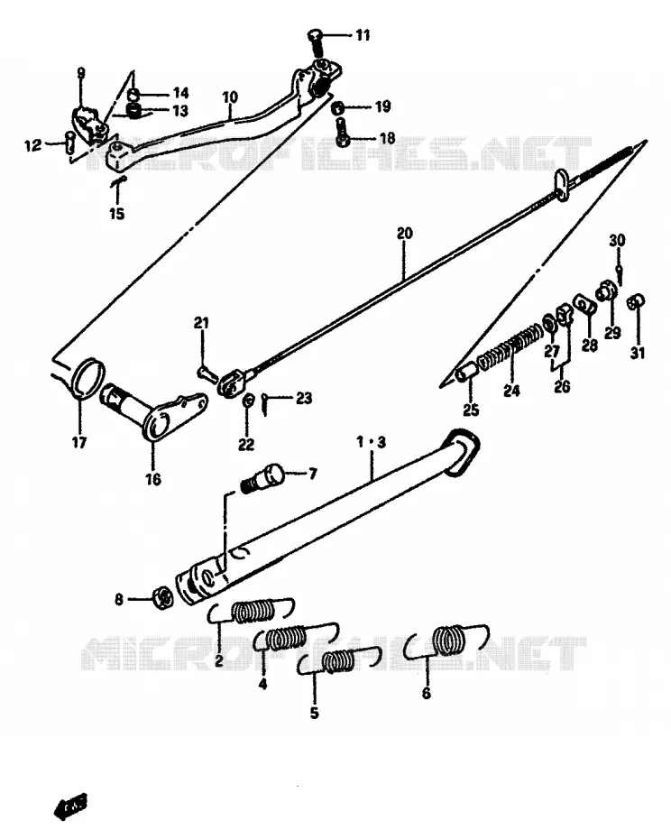 STAND Suzuki MOTO 600 DR 1989  DR600SK(E2)