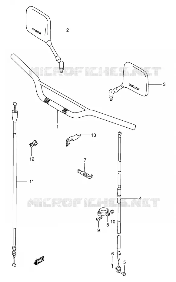 STUUR Suzuki MOTO 200 DR 2000  DR200SEY(E24)