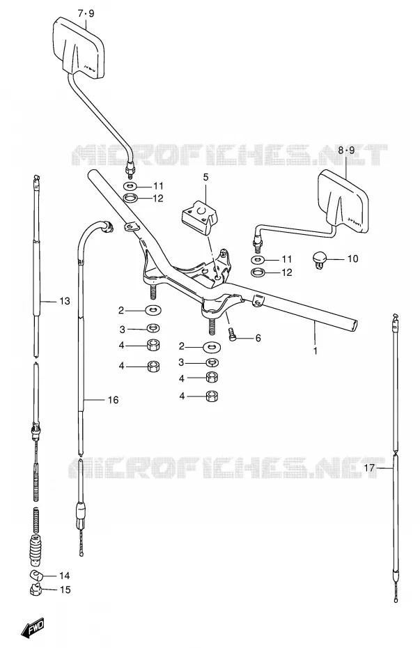 STUUR Suzuki SCOOTER 100 FB 1986  FB100G(E71)