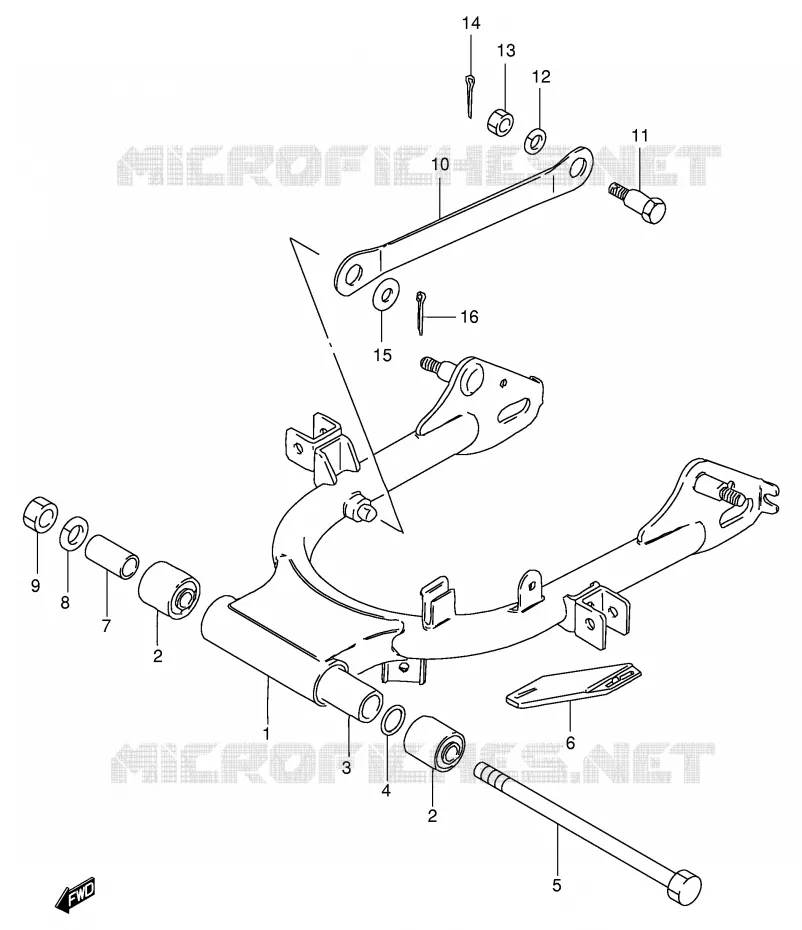 SWINGARM Suzuki SCOOTER 50 FM 1994  FM50AR(E20)