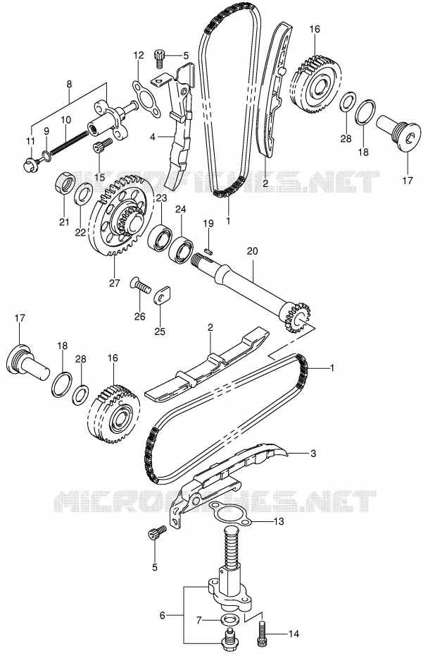 TIMING Suzuki MOTO 1000 V-STROM 2003  DL1000K3(E2)