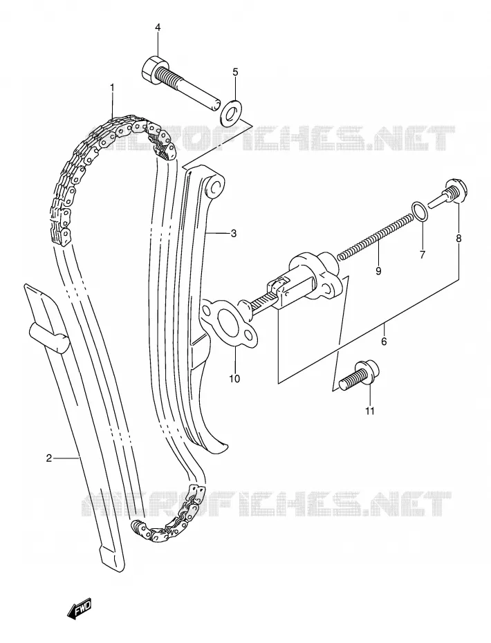 TIMING Suzuki MOTO 250 DR 1994  DR250SR(E24)