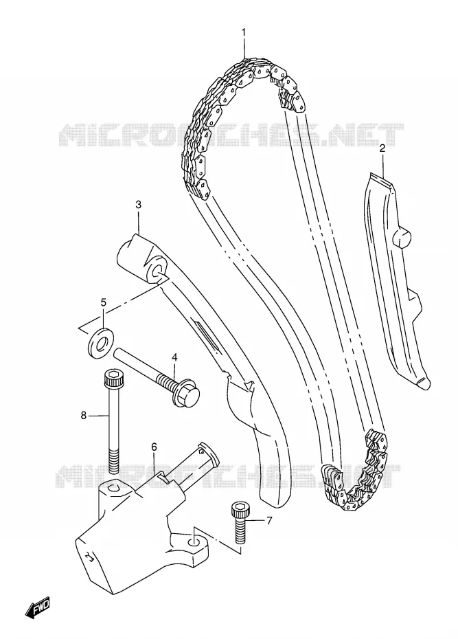 TIMING Suzuki MOTO 800 DR 1992  DR800SN(E4)