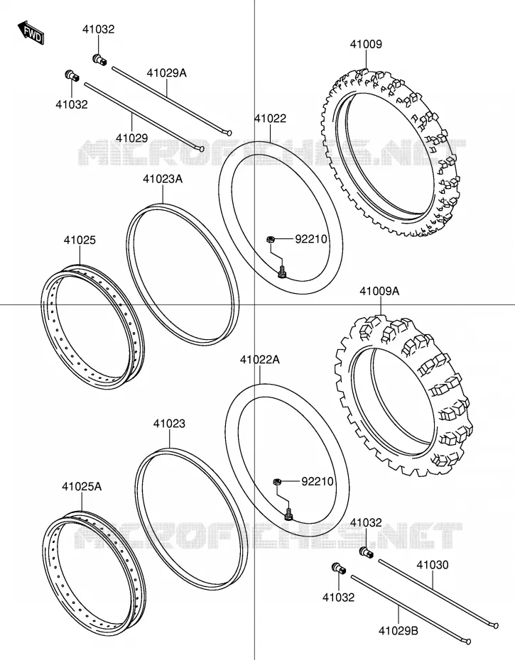 WIEL - BAND Suzuki MOTO 110 DR-Z 2003  DR-Z110K3(E28)
