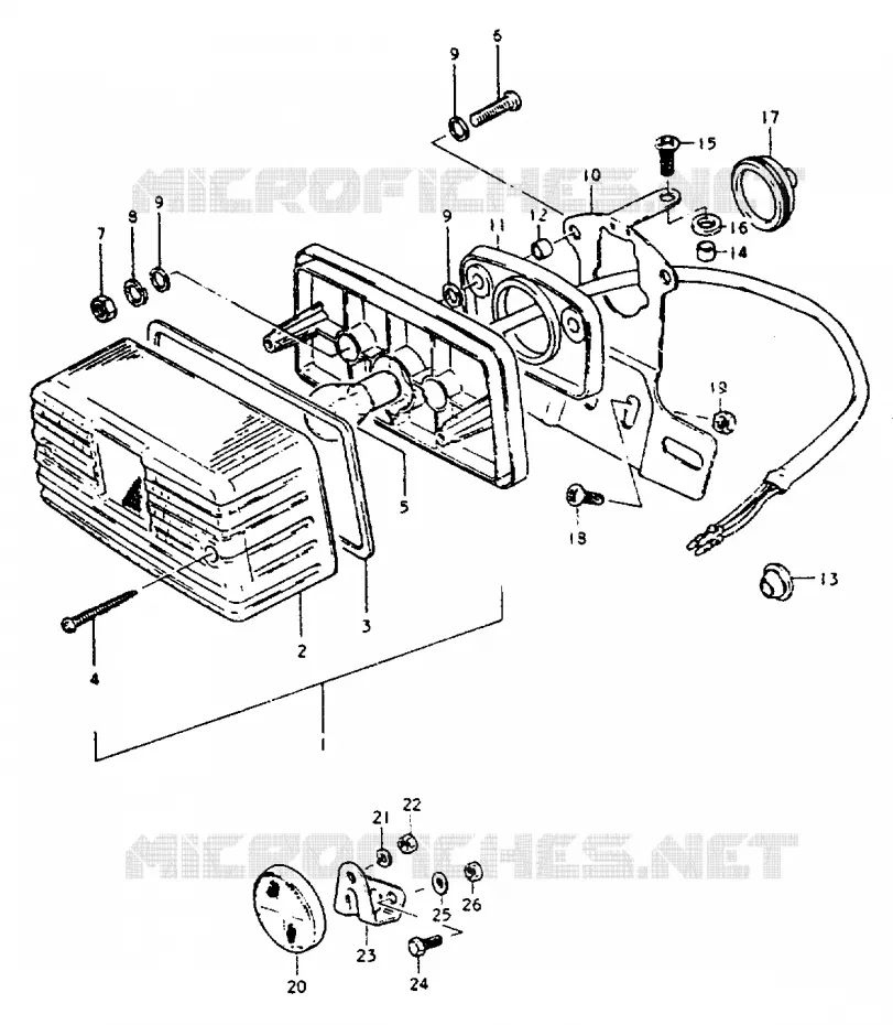 ACHTERLICHT Suzuki MOTO 50 ZR 1999  ZR50KX(X)
