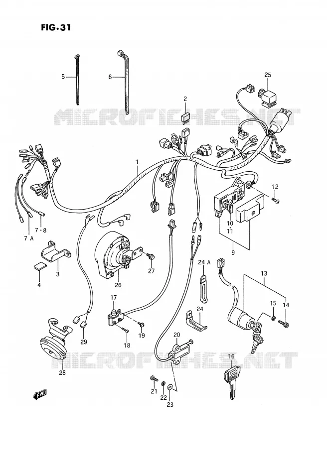 BEDRADING (MODELE H/J/K/L/M/N/P/R) Suzuki MOTO 1400 INTRUDER 1992  VS1400GLPN(E2)