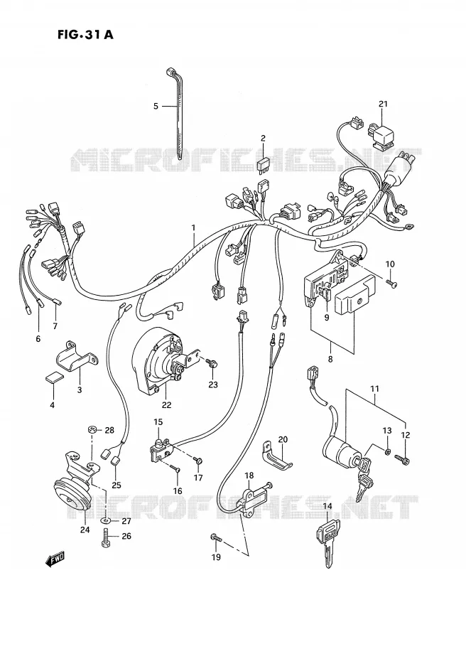 BEDRADING (MODELE S) Suzuki MOTO 1400 INTRUDER 1988  VS1400GLFJ(E2)
