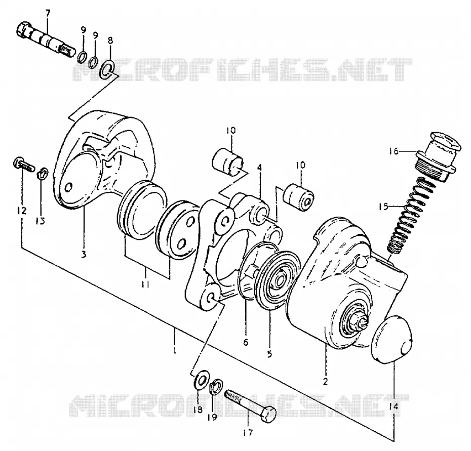 CALIPER Suzuki MOTO 50 ZR 1999  ZR50KX(X)