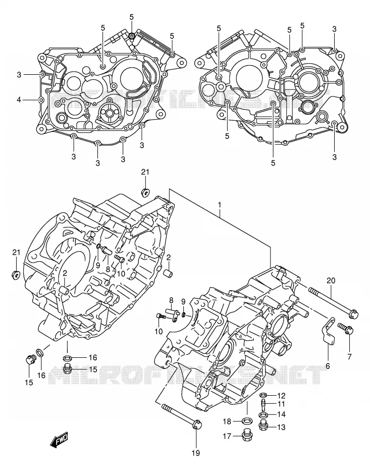 CASING Suzuki MOTO 125 INTRUDER 2002  VL125K2(E2)
