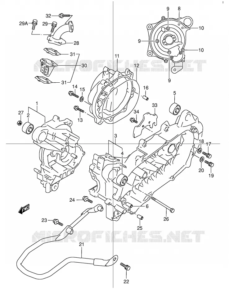 CASING Suzuki MOTO 50 STREET-MAGIC 2000  TR50SY(E2)
