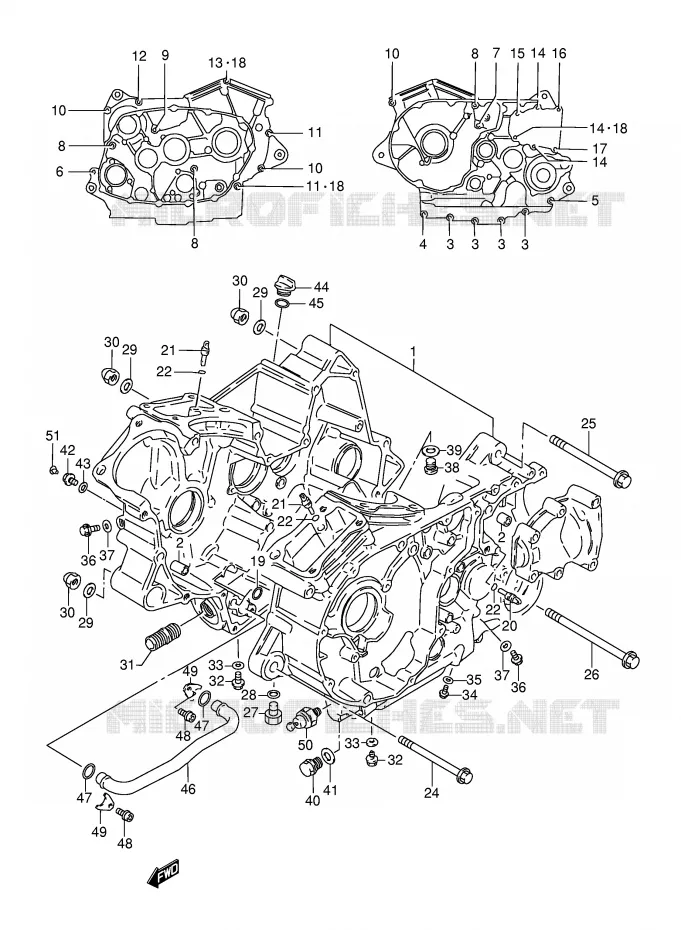 CASING Suzuki MOTO 800 INTRUDER 2002  VS800GLK2(E22)