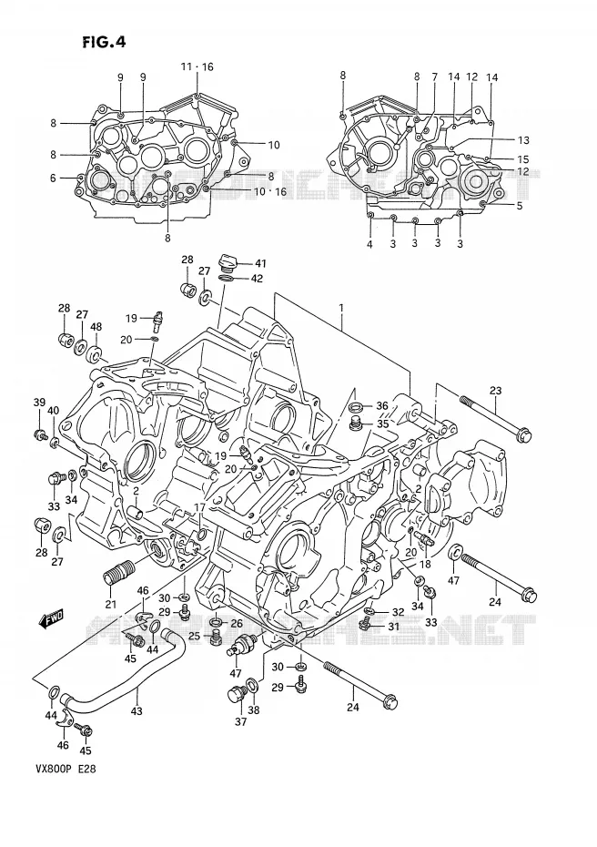 CASING Suzuki MOTO 800 VX 1990  VX800L(E28)