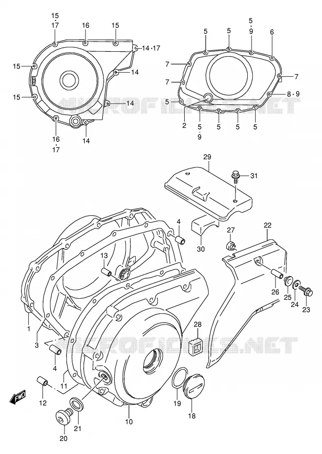 CASING Suzuki MOTO 800 VX 1991  VX800M(E4)