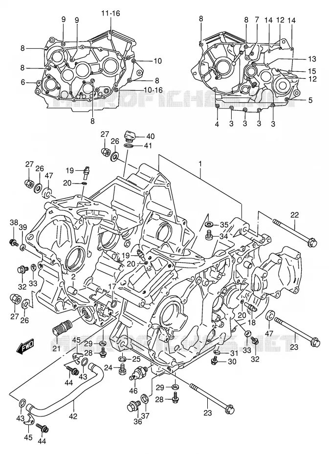 CASING Suzuki MOTO 800 VX 1991  VX800UM(E4)