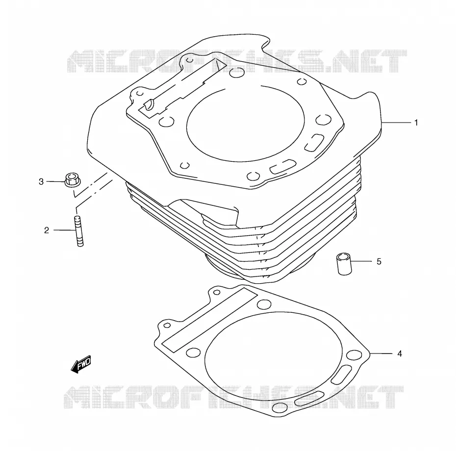 CILINDER Suzuki MOTO 650 FREEWIND 2000  XF650UY(E2)