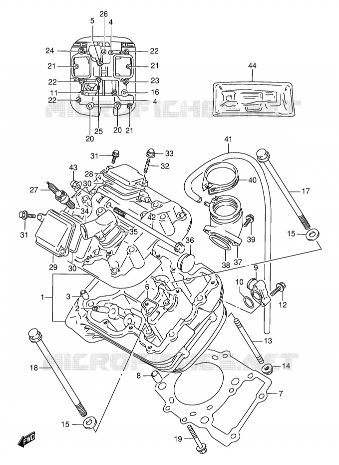 CILINDERKOP (AVT) Suzuki MOTO 800 VX 1993  VX800P(E4)