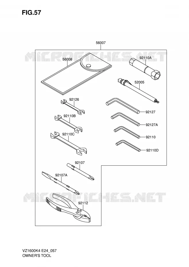 GEREEDSCHAPSKIST Suzuki MOTO 1600 MARAUDER 2004  VZ1600K4(E24)