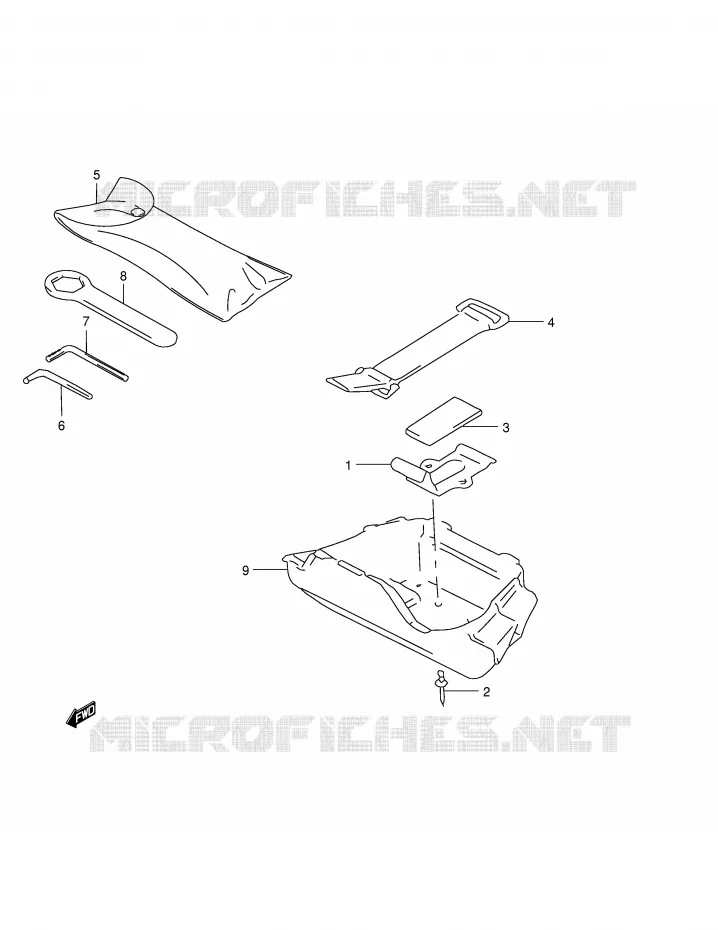 GEREEDSCHAPSKIST Suzuki MOTO 800 MARAUDER 2004  VZ800K4(E3/E28)