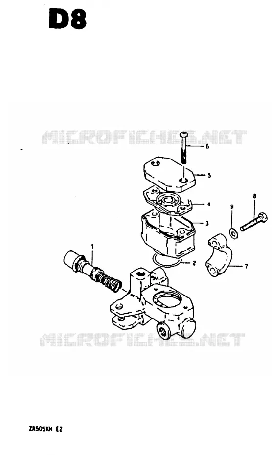 HOOFDREMCILINDER Suzuki MOTO 50 ZR 1984  ZR50SKE(E/H)