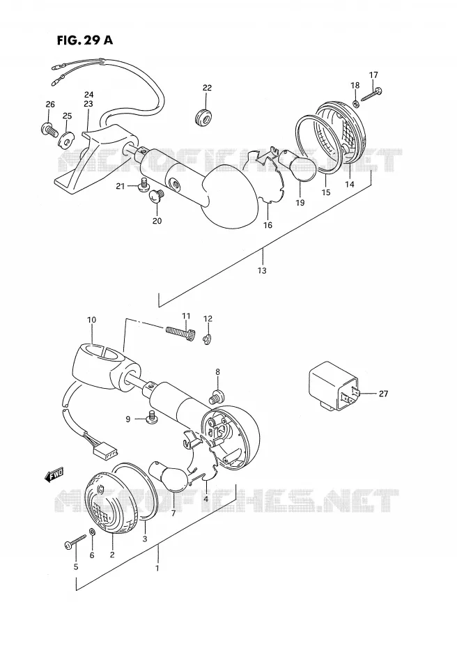 INDICATOREN (MODELE S) Suzuki MOTO 1400 INTRUDER 1987  VS1400GLPH(E2)