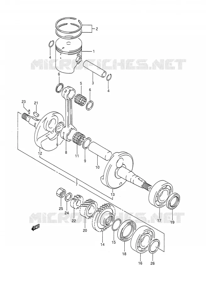 KRUKAS Suzuki MOTO 200 TS-R 1991  TS200RM(E28)
