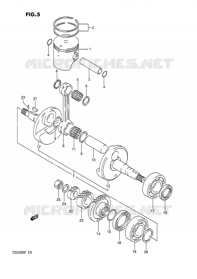 KRUKAS Suzuki MOTO 200 TS-R 1992  TS200RN(E4)