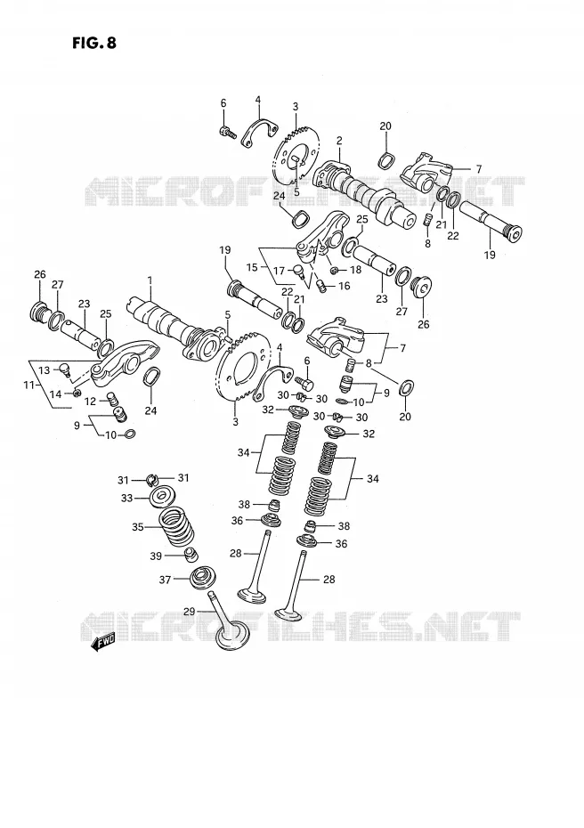 NOKKENAS - VALVES Suzuki MOTO 1400 INTRUDER 1991  VS1400GLFM(E2)